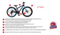 Volare vélo pour enfants Rocky 24/ 6 vitesses noir-Détail de l'article