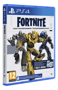 PS4 Fortnite Transformers-Pack - Code in a box FR/NL-Côté gauche