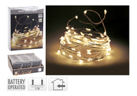 Guirlande lumineuse LED 100 lampes blanc chaud