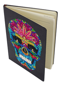 Craft Buddy Crystal Art Notebook Kit Skull-Artikeldetail