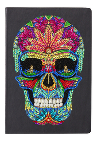Craft Buddy Crystal Art Notebook Kit Skull