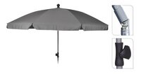 Strandparasol aluminium Ø 2 m grijs