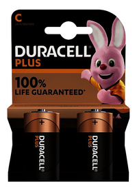 Duracell Plus C-batterij - 2 stuks