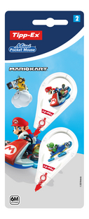 Tipp-Ex Roller de correction Mini Pocket Mouse Mario Kart - 2 pièces