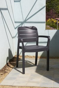 Keter ensemble de jardin Lima/Tisara Graphite - 4 chaises-Image 3
