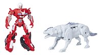 Transformers Rise of the Beasts Beast Alliance Beast Combiners - Arcee en Silverfang-commercieel beeld