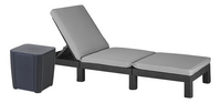 Keter ensemble transat Daytona et table d'appoint Luzon graphite