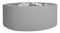 KIDKII bain à balles gris clair Ø 90 x H 30 cm + 150 balles