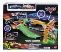 Disney Cars acrobatische racebaan Glow Racers-Vooraanzicht