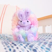 Interactieve knuffel Curlimals Rainbow Bunny-Afbeelding 1