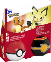 MEGA Construx Pokémon Pokéball Salamèche & Pichu-Côté gauche