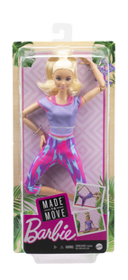 Barbie mannequinpop Made to Move - Paarse outfit-Vooraanzicht