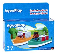AquaPlay 271 2 container- en transportbootjes + 2 figuren - Waterbaanaccessoires-Linkerzijde
