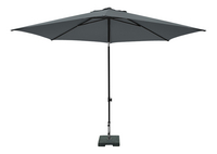 Madison aluminium parasol Mykanos Ø 2,5 m grijs-Vooraanzicht