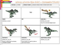 Figuur Jurassic World Dominion Strike 'N Roar Giganotosaurus-Artikeldetail