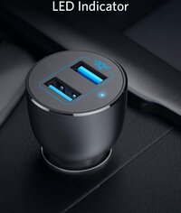 Anker chargeur pour voiture 2 ports USB PowerDrive III Alloy-Image 1