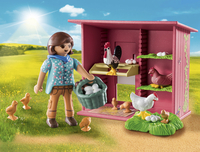 PLAYMOBIL Country 71308 Agricultrice et poulailler-Image 1