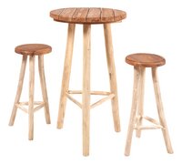 Van der Leeden barset teak naturel