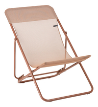Lafuma chaise transat Maxi Transat Batyline rouge