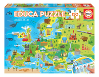 Educa Borras puzzle Carte d'Europe