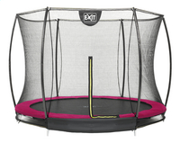 EXIT trampoline enterré avec filet de sécurité Silhouette Ground Ø 2,44 m rose