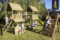 Fox play portique Baltimore Duo Explorer avec toboggan jaune