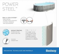 Bestway piscine Power Steel L 4,27 x Lg 2,5 x H 1 m-Image 1
