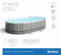 Bestway zwembad Power Steel L 4,27 x B 2,5 x H 1 m-Afbeelding 2