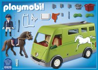playmobil cavalier avec van