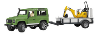 Bruder 4x4 Land Rover Defender + JCB Micro Excavator-Détail de l'article