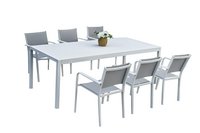Ocean tuinstoel Cannes lichtgrijs/wit-Afbeelding 3