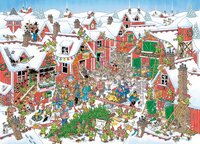 Jumbo puzzel Jan Van Haasteren Het dorp van de Kerstman-Vooraanzicht