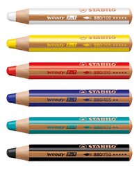 STABILO crayon de couleur Woody 3 en 1 épais - 6 pièces-Détail de l'article