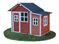 EXIT houten speelhuisje Loft 150 rood-Rechterzijde
