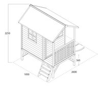 EXIT maisonnette en bois Loft 300 naturel-Détail de l'article