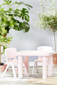 Table de jardin pour enfants rose pastel-Image 1