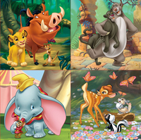 Educa Borras puzzle 4 en 1 évolutif Disney Animals-Avant
