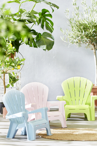 Chaise de jardin pour enfants Lounge bleu pastel-Image 1