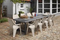 Keter Allibert Table A Rallonge New York Gris Graphite 200 X 105