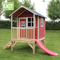 EXIT houten speelhuisje Loft 300 rood-Afbeelding 3