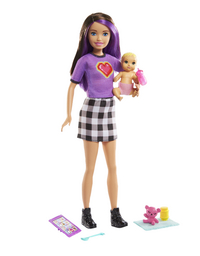 Barbie mannequinpop babysitter met baby - Skipper-Artikeldetail
