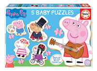 Educa Borras Puzzel 5-in-1 Peppa Pig Babypuzzels