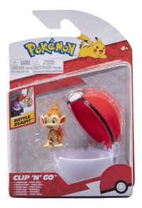 Pokémon Clip 'N' Go Wave 12 - Chimchar & Poké Ball-Vooraanzicht
