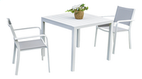 Ocean tuintafel Cannes wit L 90 x B 90 cm-Afbeelding 1