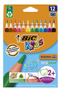 Bic Kids crayon de couleur Evolution ECOlution - 12 pièces