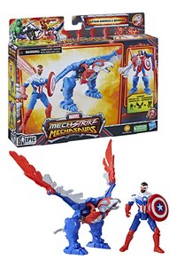 Figurine articulée Avengers Marvel Mech Strike Mechasaurs - Captain America-Détail de l'article