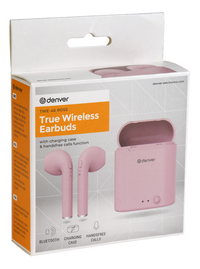 Denver True Wireless oortjes TWE-46 roze-Linkerzijde