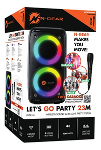 N-Gear haut-parleur Bluetooth Let's Go Party 23M