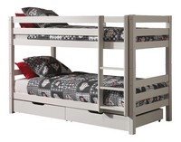 Vipack stapelbed Pino H 140 cm wit + 2 lades-Rechterzijde
