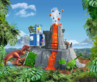 Schleich Set de jeu DINOSAURS La grande expédition volcanique-Image 1